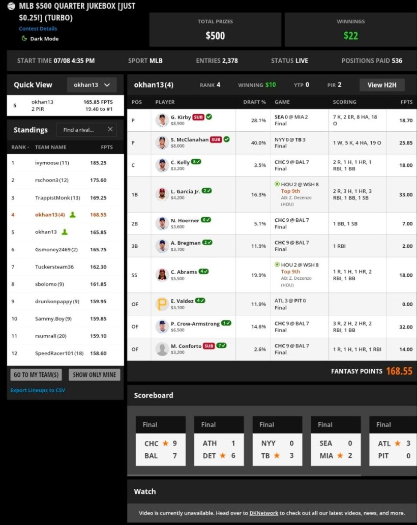 DK Gamecenter — $500 Jukebox, 4th and 5th of 2,378